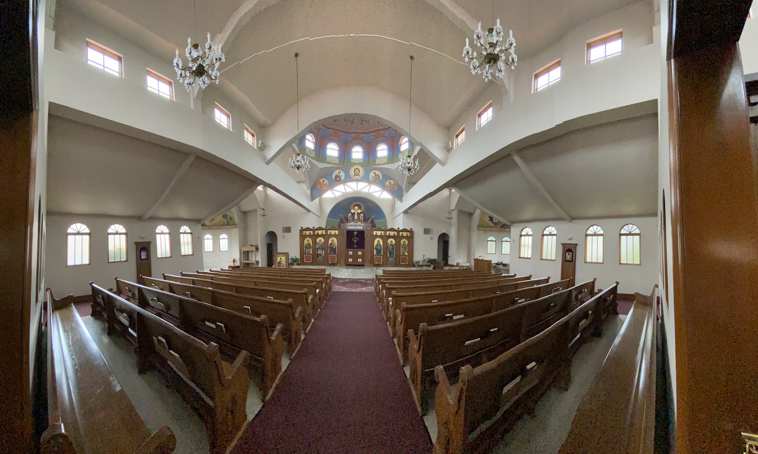 View of inside of the church